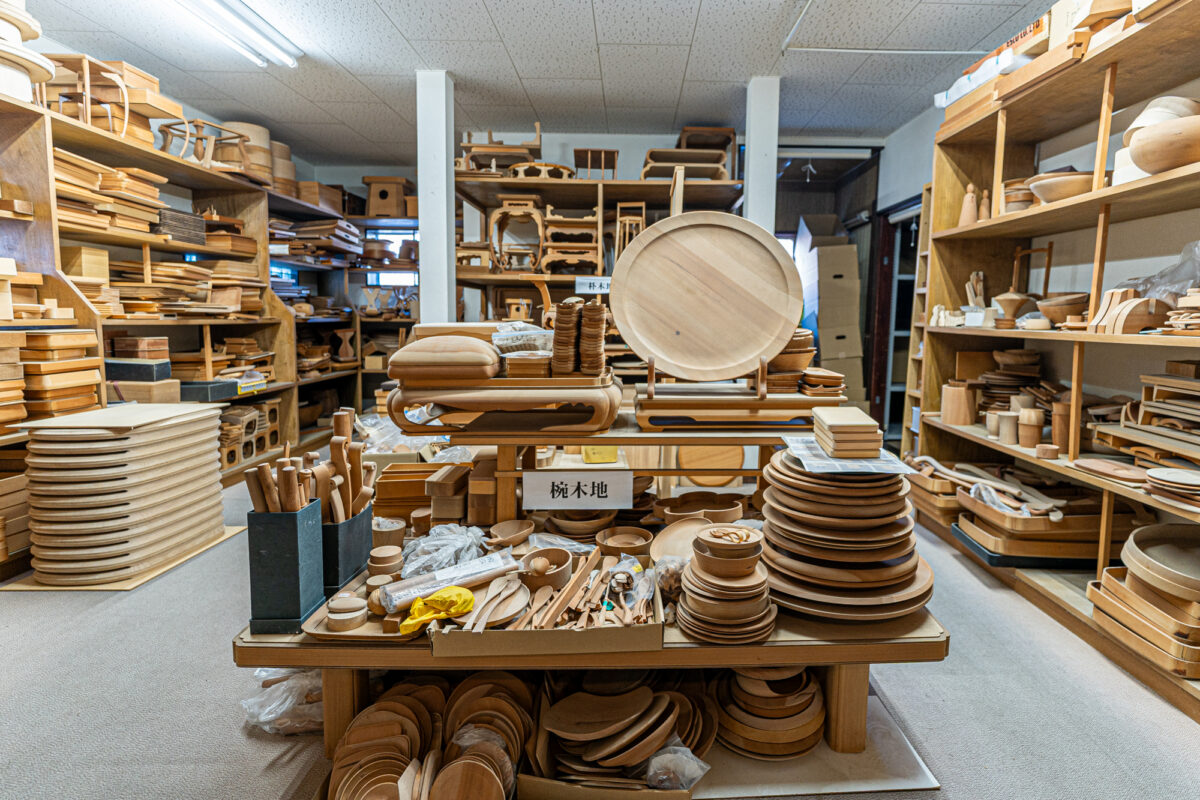  “四十沢木材工芸”の木地見本たち