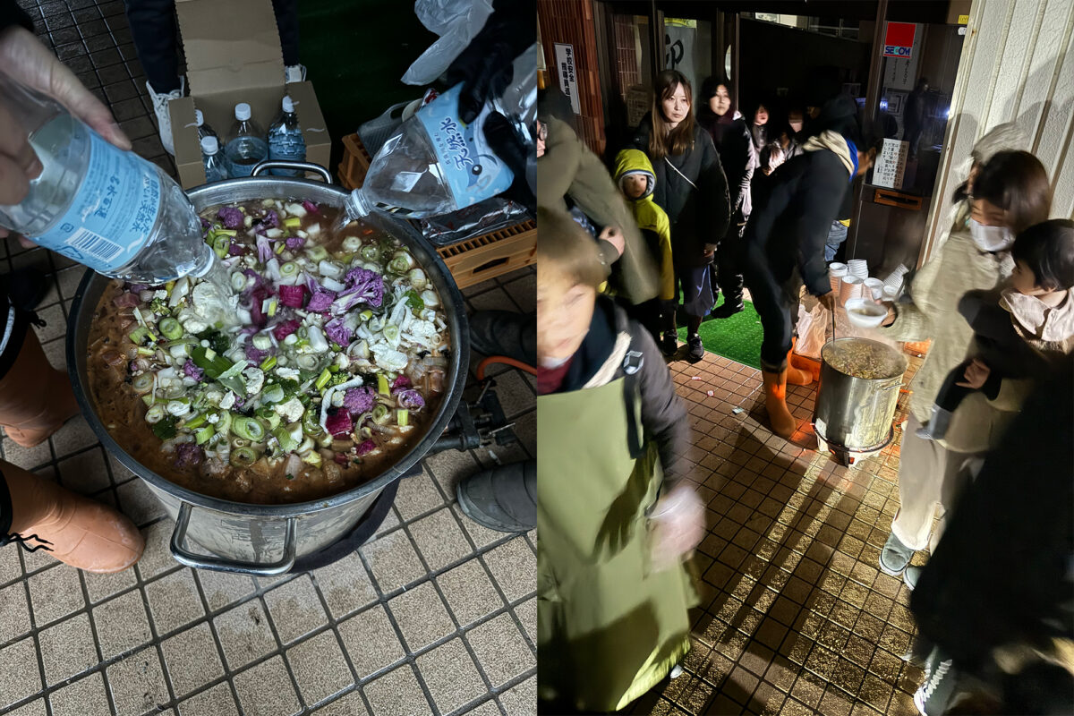 農家さんがカラフルな野菜をたくさん提供してくれた