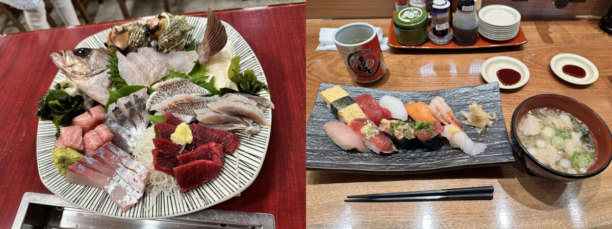 地元の食を共に楽しみ、信頼を深めた（撮影：白井さん）