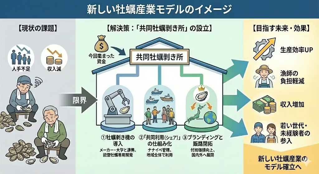 後ァらしい牡蠣産業モデルのイメージ