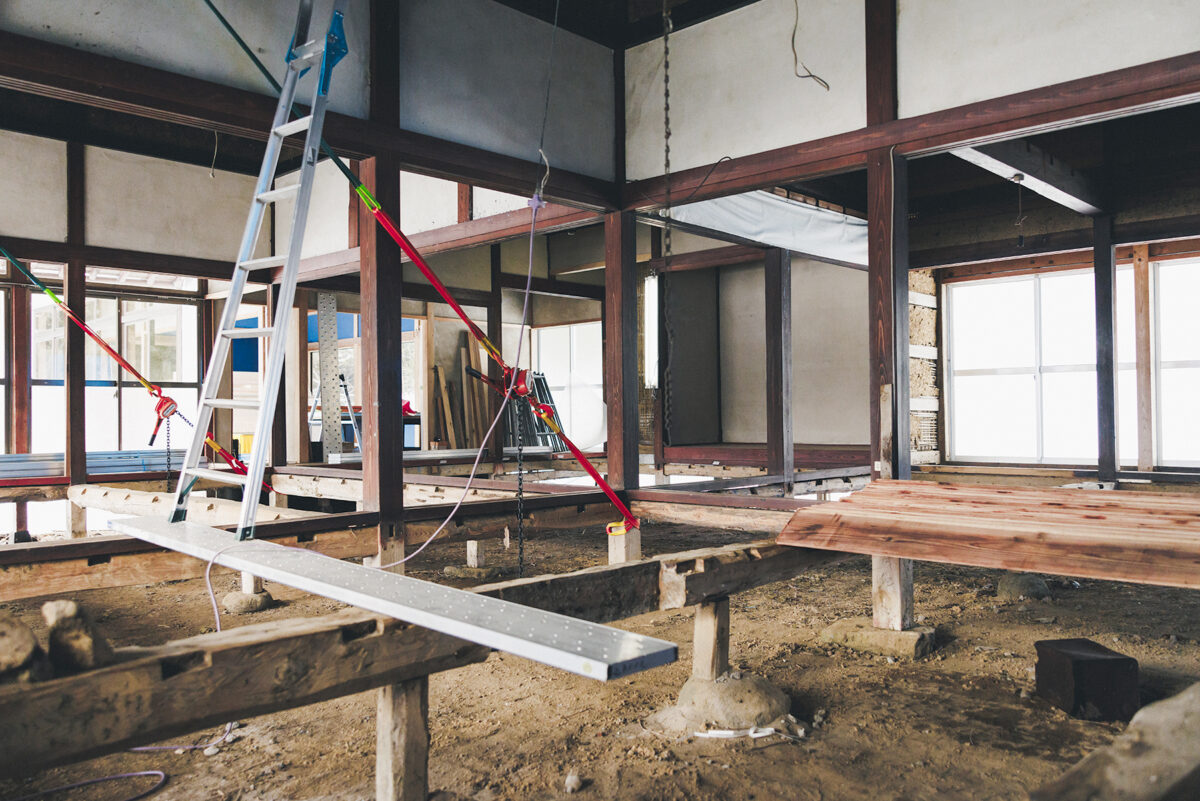 熊野地区の古民家を改修し2026年夏のオープンに向けて準備している新たなゲストハウス(撮影:2026年1月 くまの地域づくり協議会提供)