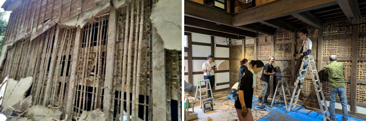 土壁づくりワークショップで蘇った土蔵ギャラリー