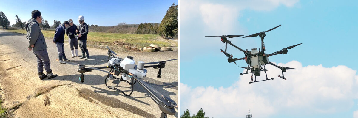 ドローン教習など、新たな取り組みにも積極的にチャレンジしている