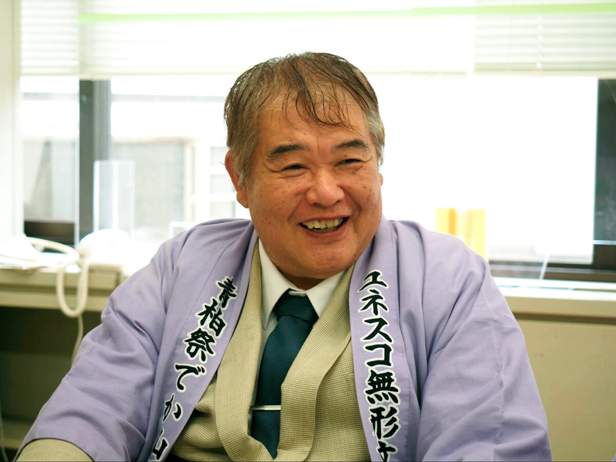 青柏祭でか山保存会副会長　藤橋和彦さん（鍛冶町でか山総代）