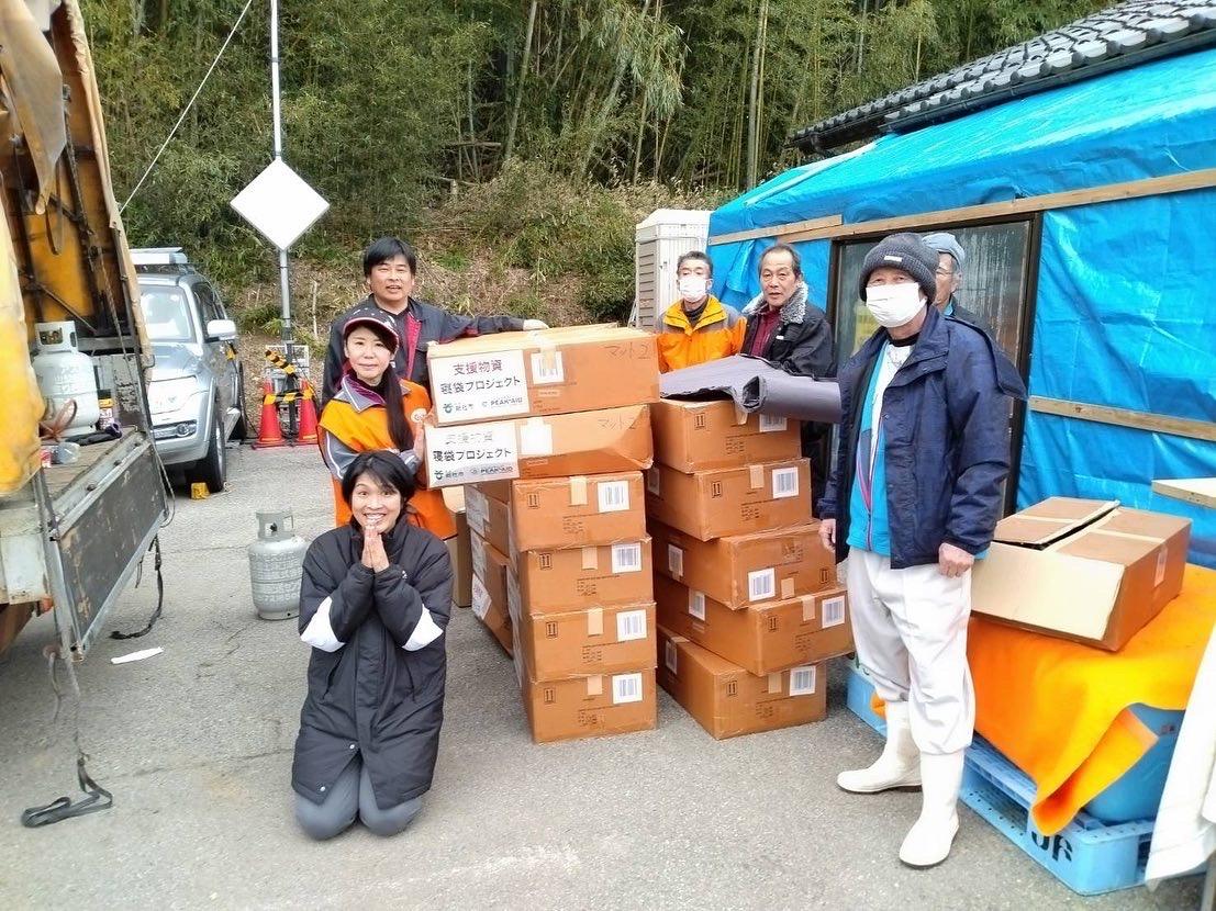 4つの避難所で必要なものを聞いて回る。支援者に伝える。届いた物資を届ける。その循環がたくさんの人を救った（画像提供：猿女千鶴さん）