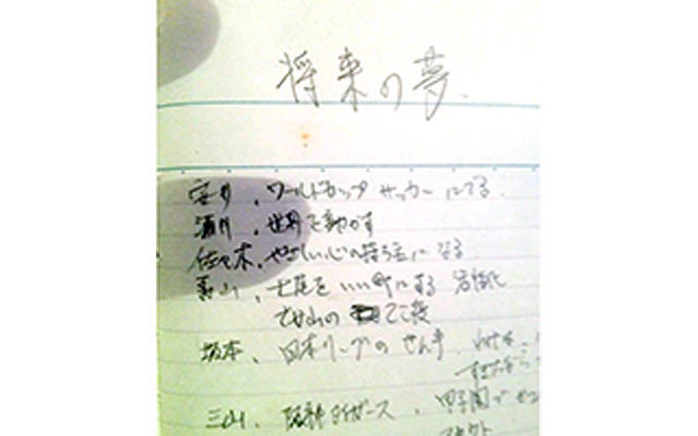 小学6年生のころの夢は「七尾をいい町にする」「活性化」「でか山のてこ役」