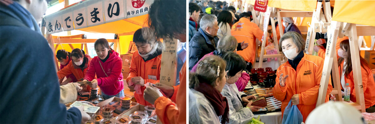 金石で開催された2024年3月の出張輪島朝市には溢れんばかりのお客さまが来場